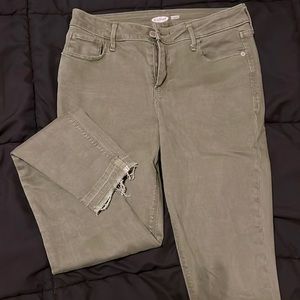 Green old navy rock star super skinny size 6….olive green